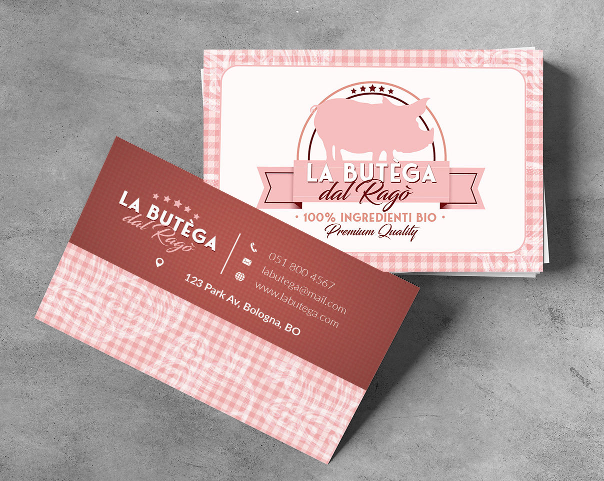 Biglietto da visita, particolare